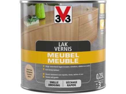 V33 vernis / laque meuble satin 0,25l incolore 1