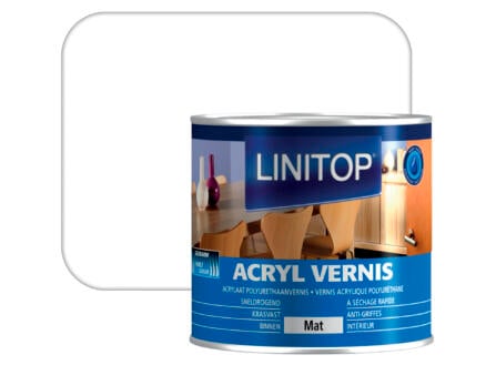 Linitop vernis acryl mat 0,25l kleurloos 1