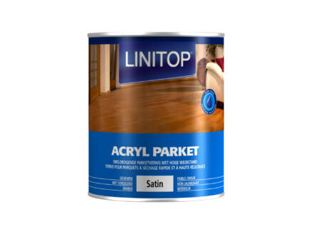 Linitop vernis acrylique parquet satin 0,75l incolore 1