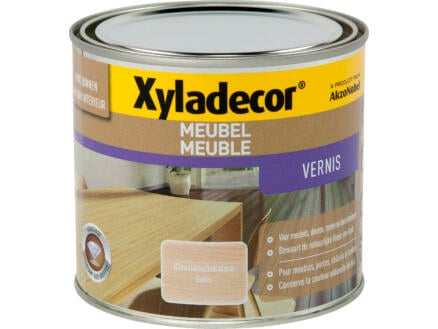 Xyladecor vernis meubel sneldrogend zijdeglans 0,5l kleurloos 1
