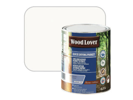 Wood Lover vernis parquet à séchage rapide 0,75l incolore 1