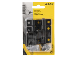 Mack verrou coulissant 4,5cm 19mm noir 2 pièces