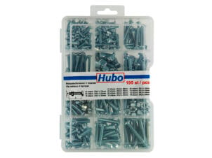 Hubo vis et écrous à métaux 195 pièces