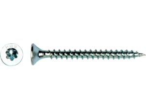 Pgb-fasteners vis pour bois aggloméré TF-T six lobes/filet total 5x40 mm zingué 200 pièces