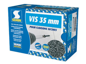 Semin vis pour plaques de plâtre TTPC 35x3,5mm 1000 pièces