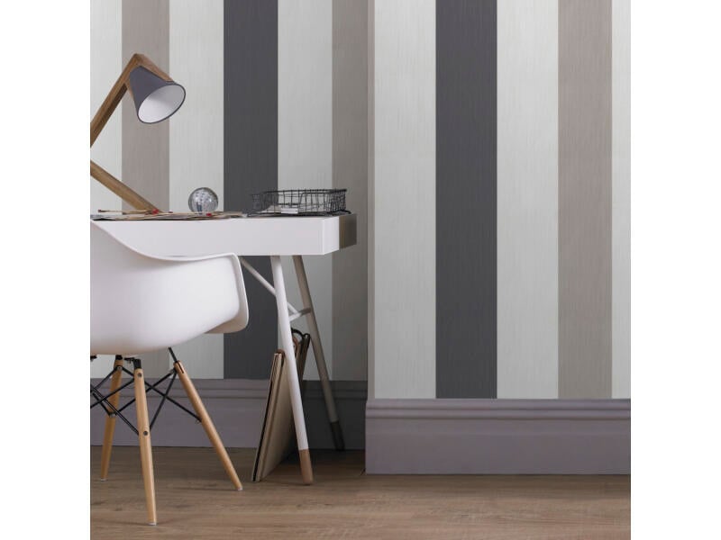 Superfresco Easy vliesbehang Basic stripe licht grijs