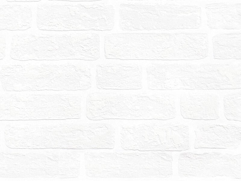 Superfresco Easy vliesbehang bricks wit extra breed overschilderbaar 10m