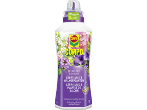 Compo vloeibare meststof geraniums & balkonplanten 900ml + 100ml gratis