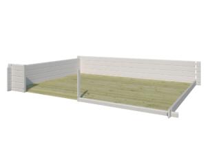 Gardenas vloer voor Davos XL houten tuinhuis 415x385x248 cm geïmpregneerd