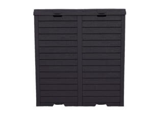 Practo Garden vuilnisbak voor buiten dubbel 86x78x41 cm antraciet