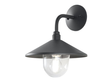 Prolight wandlamp 60W E27 aluminium grijs exclusief lamp 1