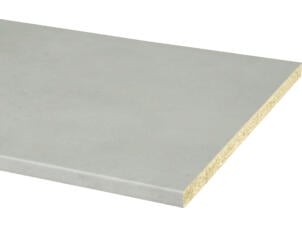 CanDo werkblad afgerond 182x60x2,8 cm beton lichtgrijs
