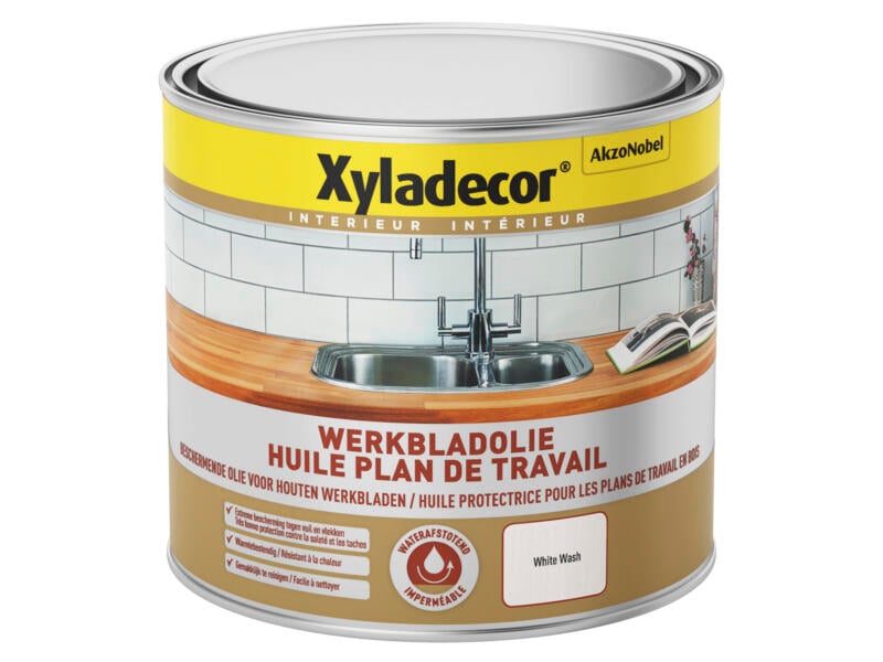Xyladecor werkbladolie mat 500ml white wash