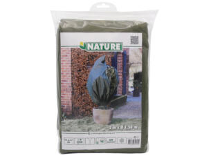Nature winterafdekhoes met rits 2x1,5m groen