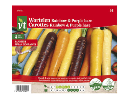 VT zaadlint wortelen rainbow & purple haze 4m 1