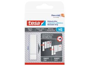 Tesa zelfklevende strips behang & pleister navulling 8cm 1 kg 6 stuks
