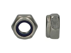 Pgb-fasteners zeskantborgmoer DIN985 M6 inox 200 stuks