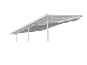 Canopia zonnegordijnset pergola 3x3 m wit 26-delig
