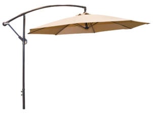 Garden Plus zweefparasol 3m 8 baleinen zand + voet